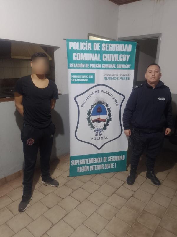 Un delincuente con frondosos antecedentes penales fue detenido por la Policía Comunal de Chivilcoy