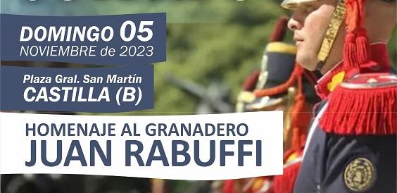 Castilla: «XX Fiesta del Soldado» en homenaje al granadero Juan Rabuffi