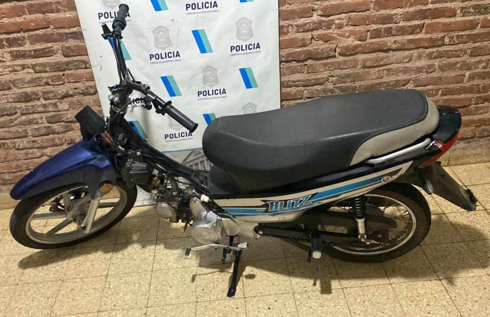Recuperan en Chacabuco moto robada en Chivilcoy